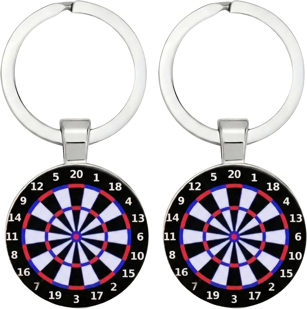 dartbord-sleutelhangers 2 stuks - dartaccessoires - perfecte dartdecoratie - ideaal voor dartfans - ShopVlot