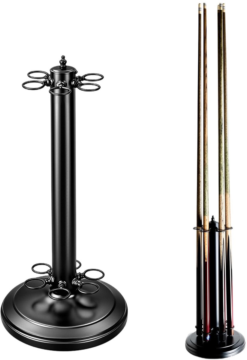Solidchoice - Metalen Billiard Cue Houder met 6 Holes voor Thuisgebruik