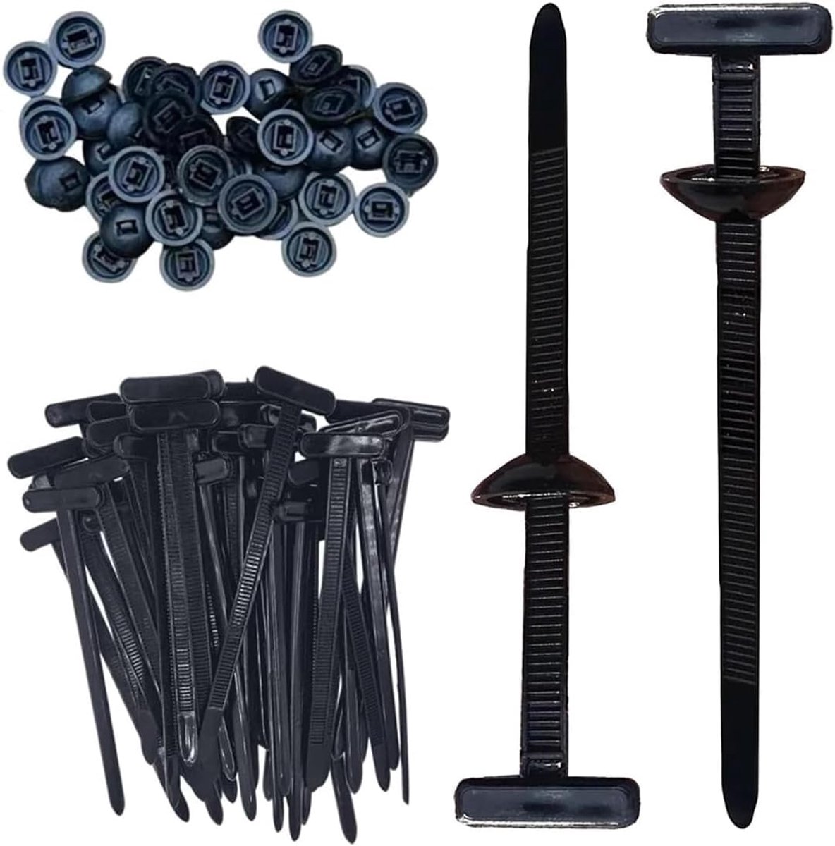 Kabelbinders 50 Stuks - Nylon Universeel - UV-bestendig - Ideaal voor Kabelorganisatie - ShopVlot