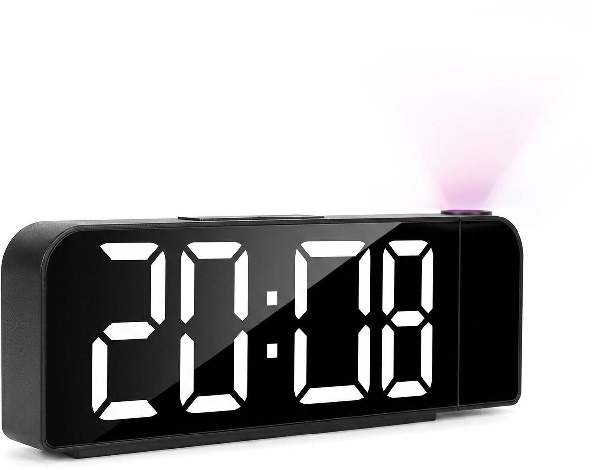 Solidchoice - Digitale Wekker met Plafondprojector en Temperatuurweergave