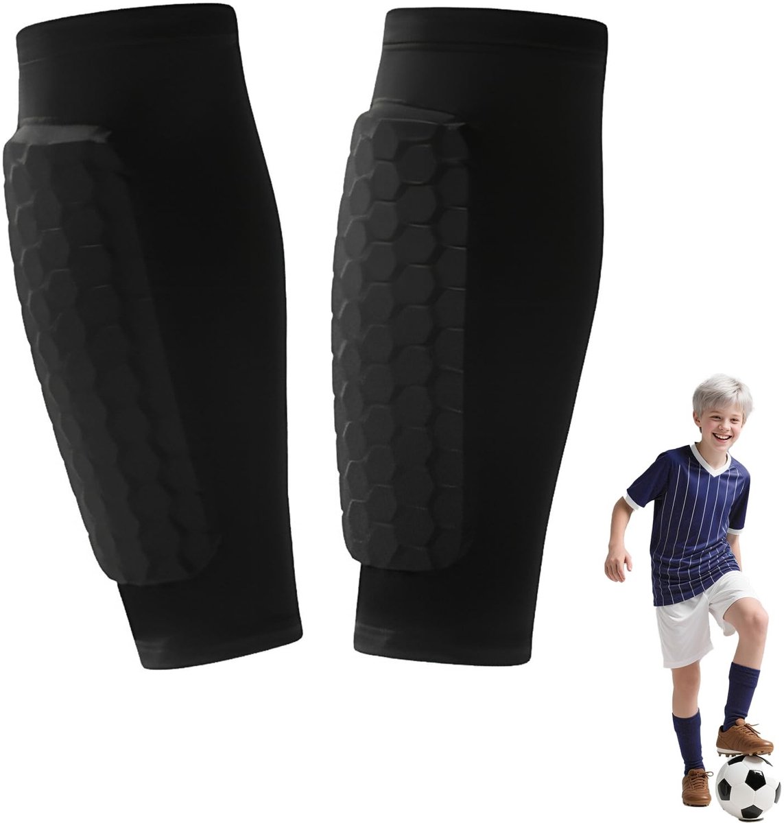 Solidchoice - Voetbalschouderbeschermers voor Kinderen, Set van 2