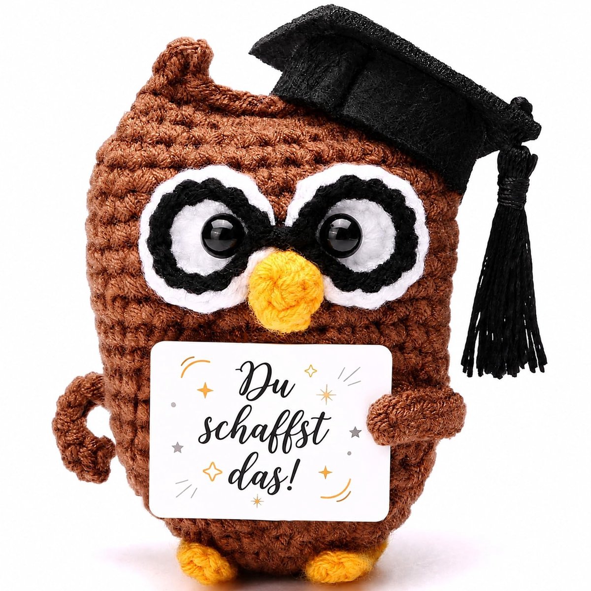 Solidchoice - Gehaakte Uil als Geluksbrenger voor Examen en Afstuderen