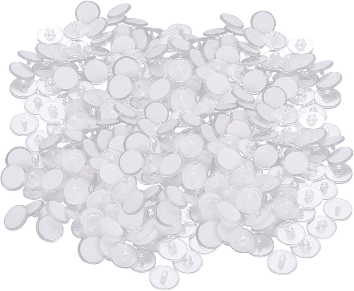 Plafondhaken 100 stuks - 3 cm - transparant PVC - boorvrije montage voor decoratie - ShopVlot