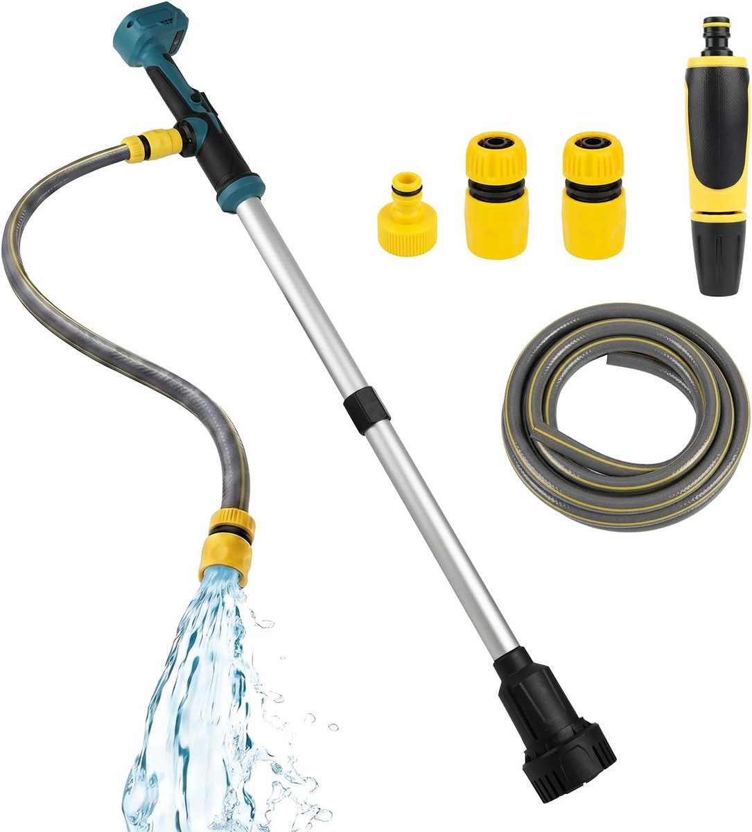 Draadloze overdrachtspomp 3600L/h - compatibel met Makita 18V batterij - draagbare dompelpomp - snelle waterafvoer - ShopVlot