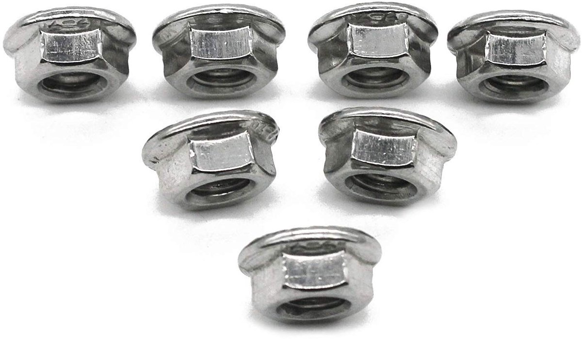 Solidchoice - Flensmoeren M6 met Tanden - A2 - 50 Stuks