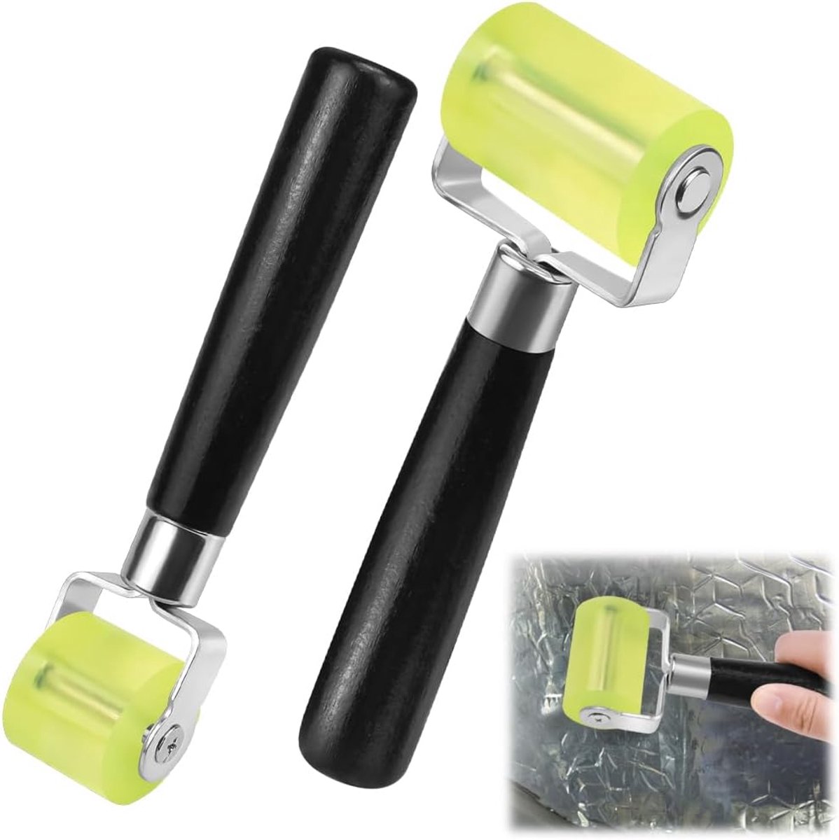 Pressure rollers 2 stuks - kunststof - ergonomisch ontwerp - ideaal voor massage - ShopVlot