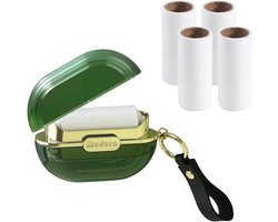 INCAUCA Portable lint rolls with 5 extra sticky refills and hand strap, travel lint roller mini, double-sided pet dog - ShopVlot