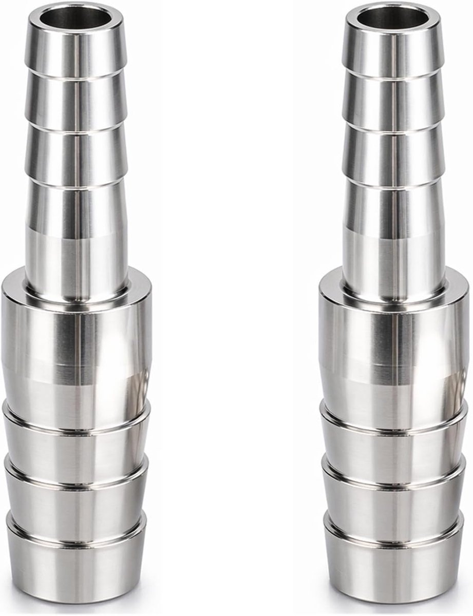 YOGAZEN 2 Pcs Hose Connectors, 13mm x 10mm, Stainless Steel, Hose Connector, Adapter, Hose ID Stainless Steel - ShopVlot