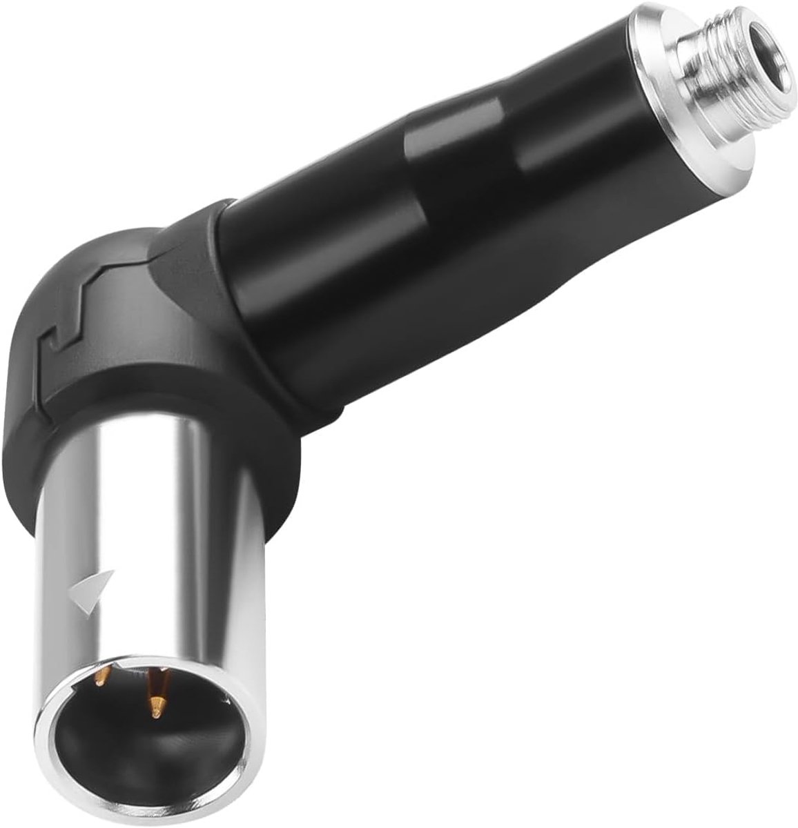 QIANRENON Locking TRS 3.5mm to Mini XLR 90° Angle Headphone Jack Lockable TRS 1/8 Bus to 3 Pin Mini XLR Plug Audio - ShopVlot