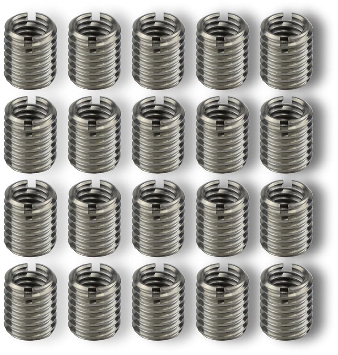Draadinsert reductornut M8 x 1.25 - roestvrij staal - versterkt de M8 schroefdraad - ideaal voor reparatie - ShopVlot