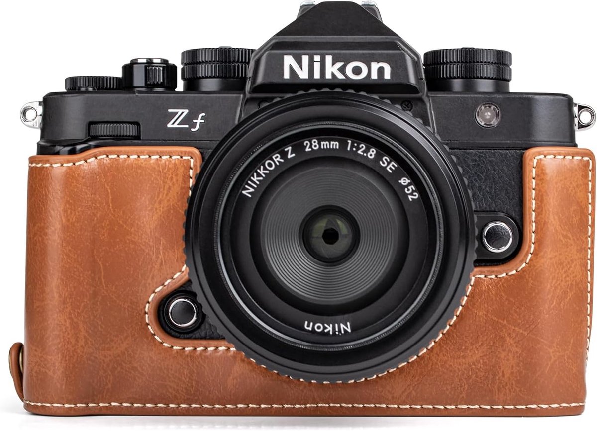 Camera hoes Z f/Zf - PU leer - met handvat - stijlvolle retro uitstraling - ShopVlot