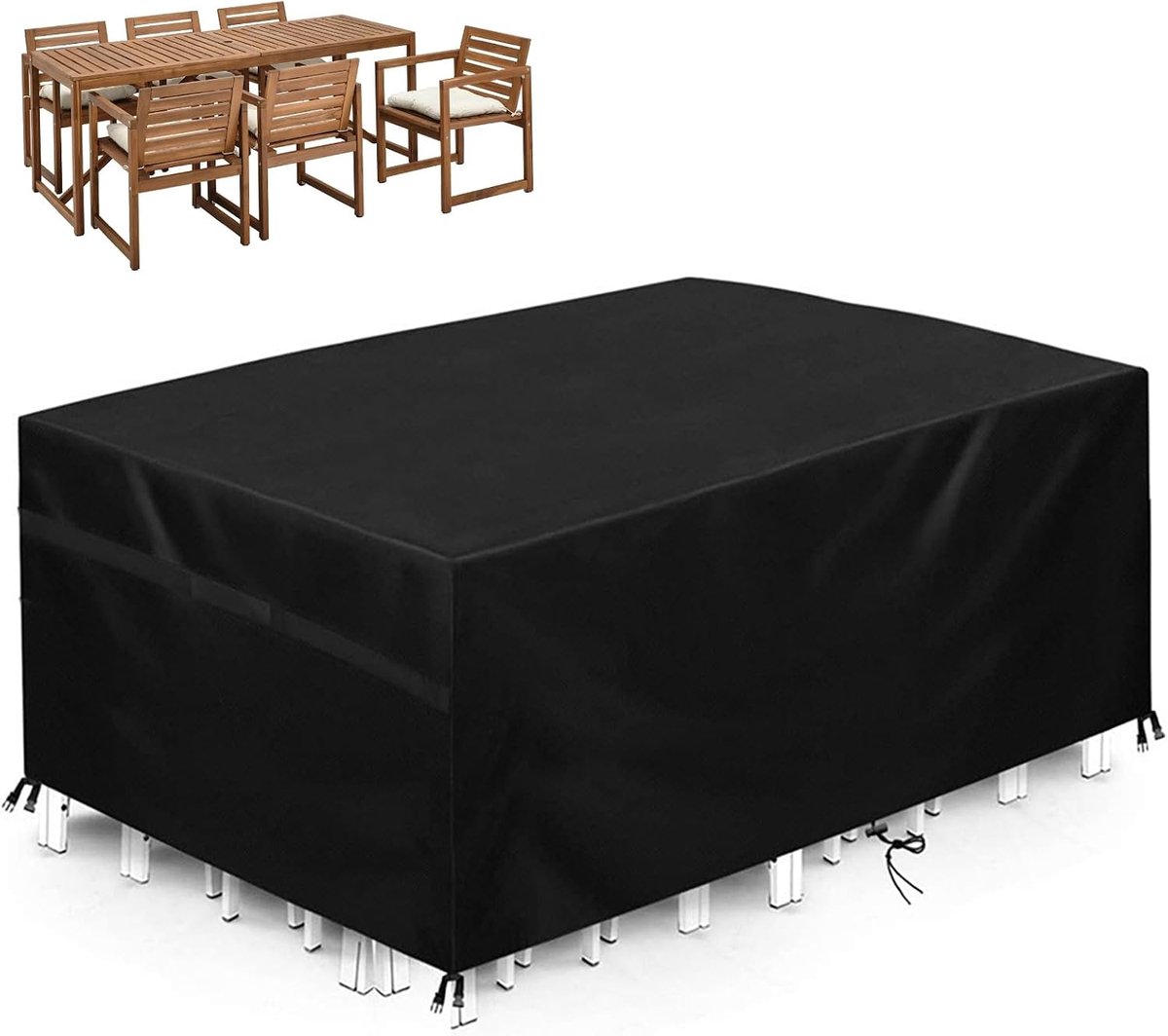 Tuinkussenhoes 200 x 100 cm - Waterdichte Oxford - Winterbestendig - Beschermt tuinmeubelen - ShopVlot