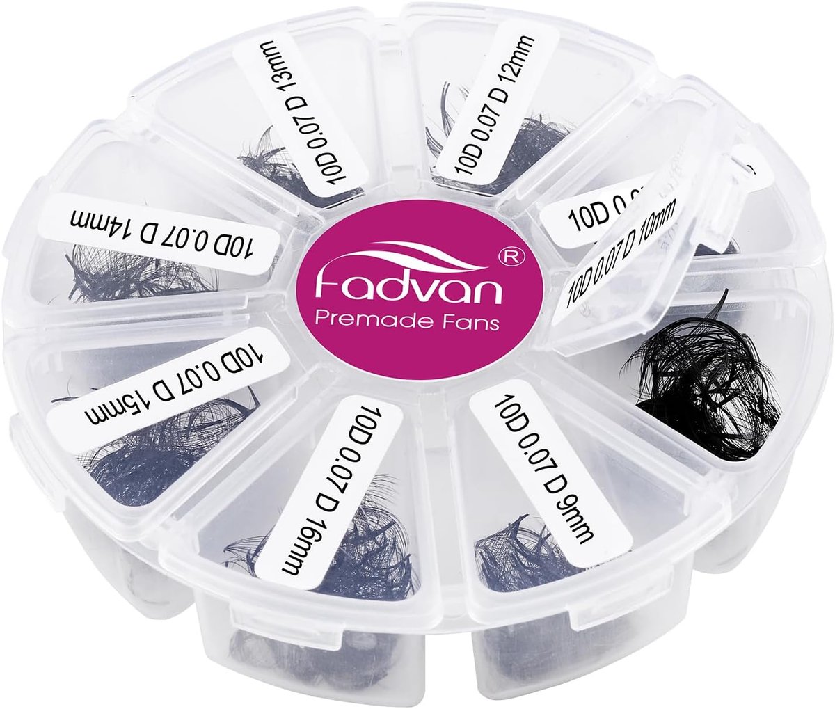 500Pcs FADVAN Premade Fans Eyelash Extensions 10D 0.07D Curl Mix 9-16mm Eyelash Promade Pointed Base Volume Russian - ShopVlot