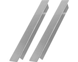 Operitacx 2 stuks roestvrijstalen scheidingsstangen 18 cm voor Gn stoomtafels, eenvoudig te monteren, hoge - ShopVlot