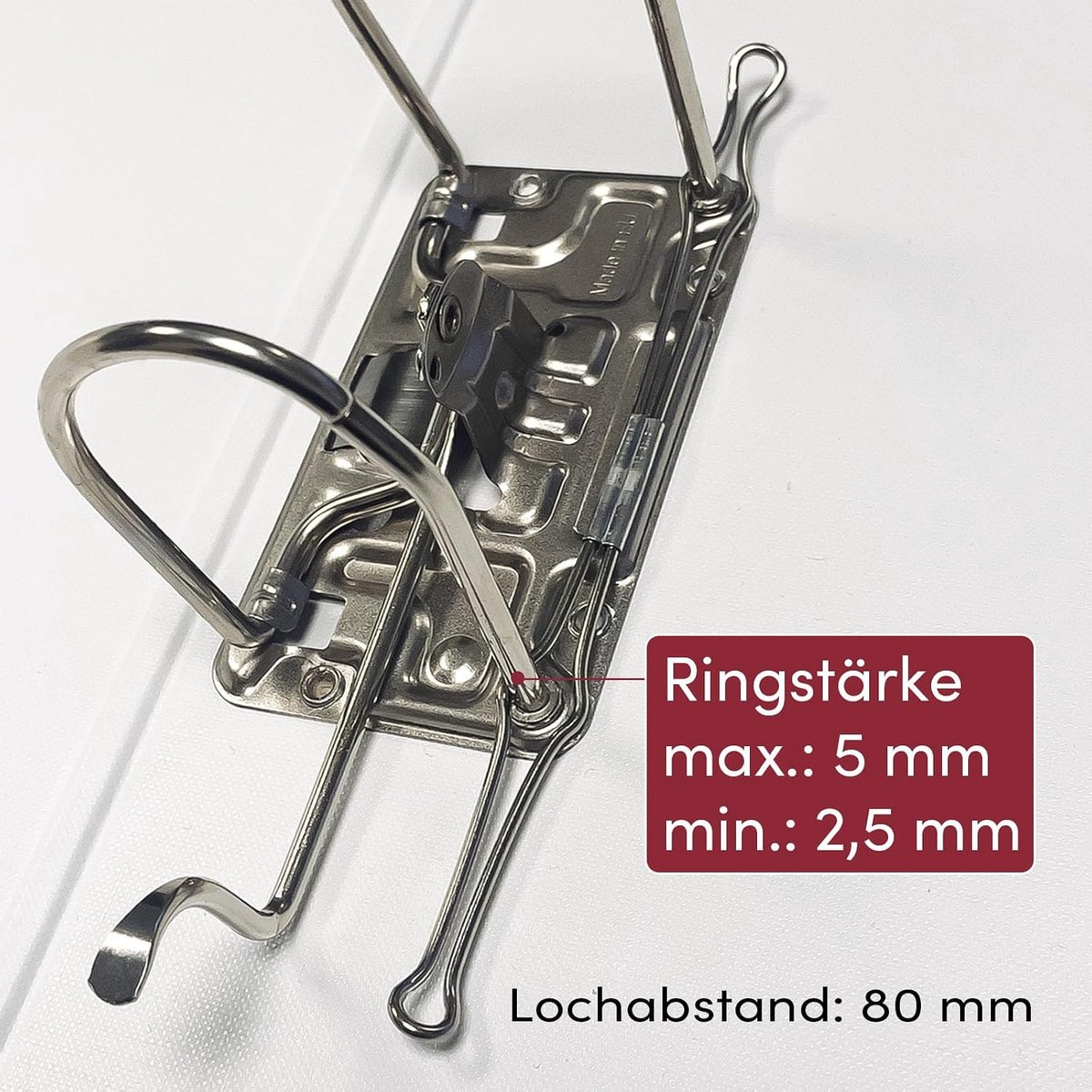 Wire Holder 148 mm for Binders and Binders, Metal, 80 mm, Hole Spacing (Pack of 10) - ShopVlot