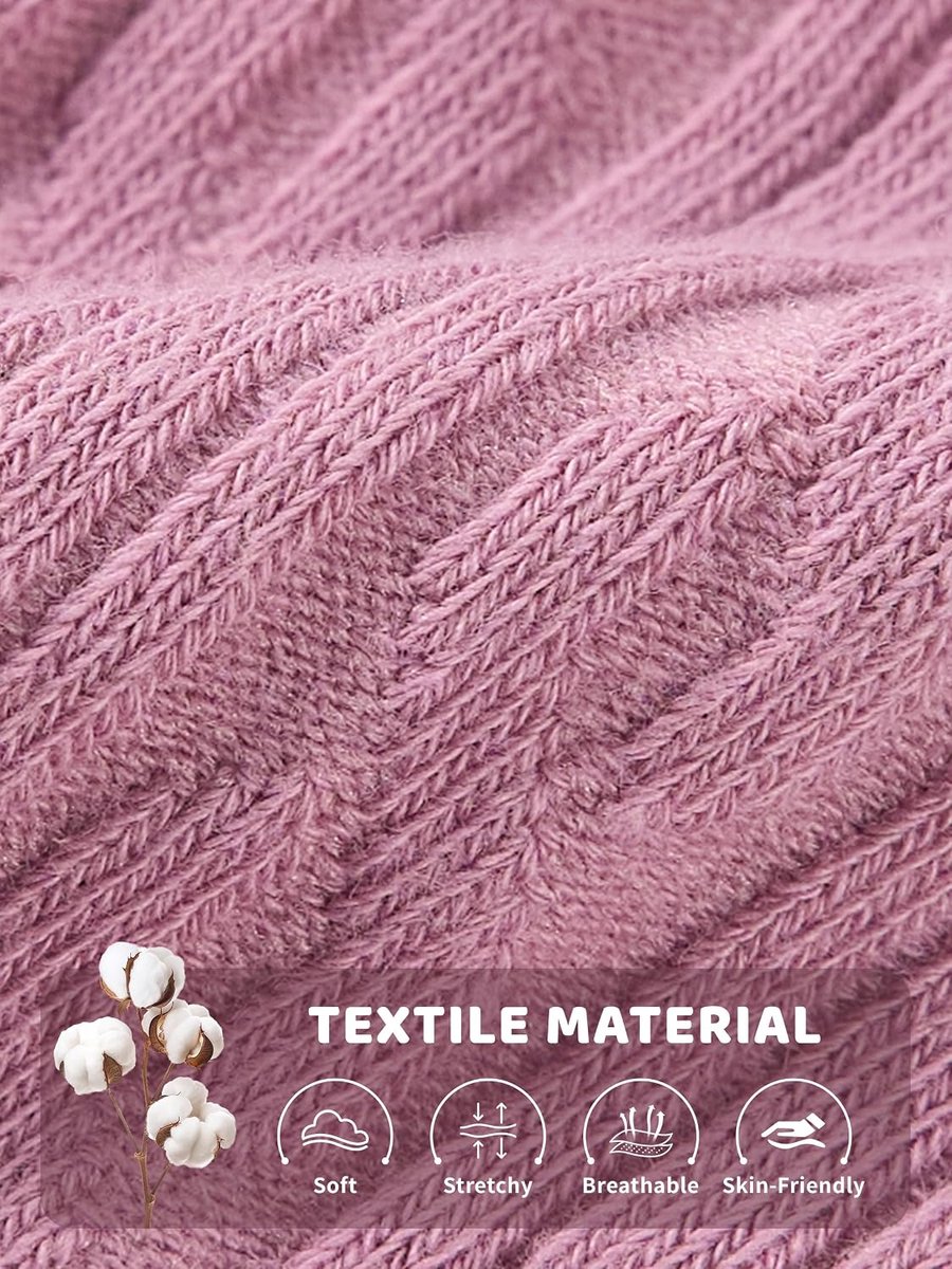 Knitted tights meisjes 3 paar - ribbelstructuur - comfortabele schoolkousen - perfect voor elke gelegenheid - ShopVlot