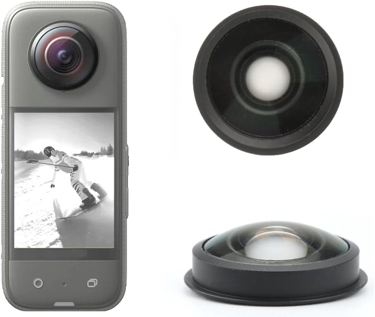 Generic Replacement Lens for Insta360 X3 Action Camera Lens Repair, Sports Camera Accessories - ShopVlot