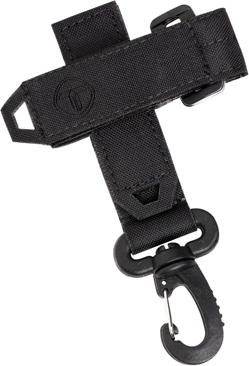 Tactical Glove Holder Belt Climbing Rope Keeper Keychain Multifunction Glove Hook 500D Cordura Nylon, Black, One Size - ShopVlot