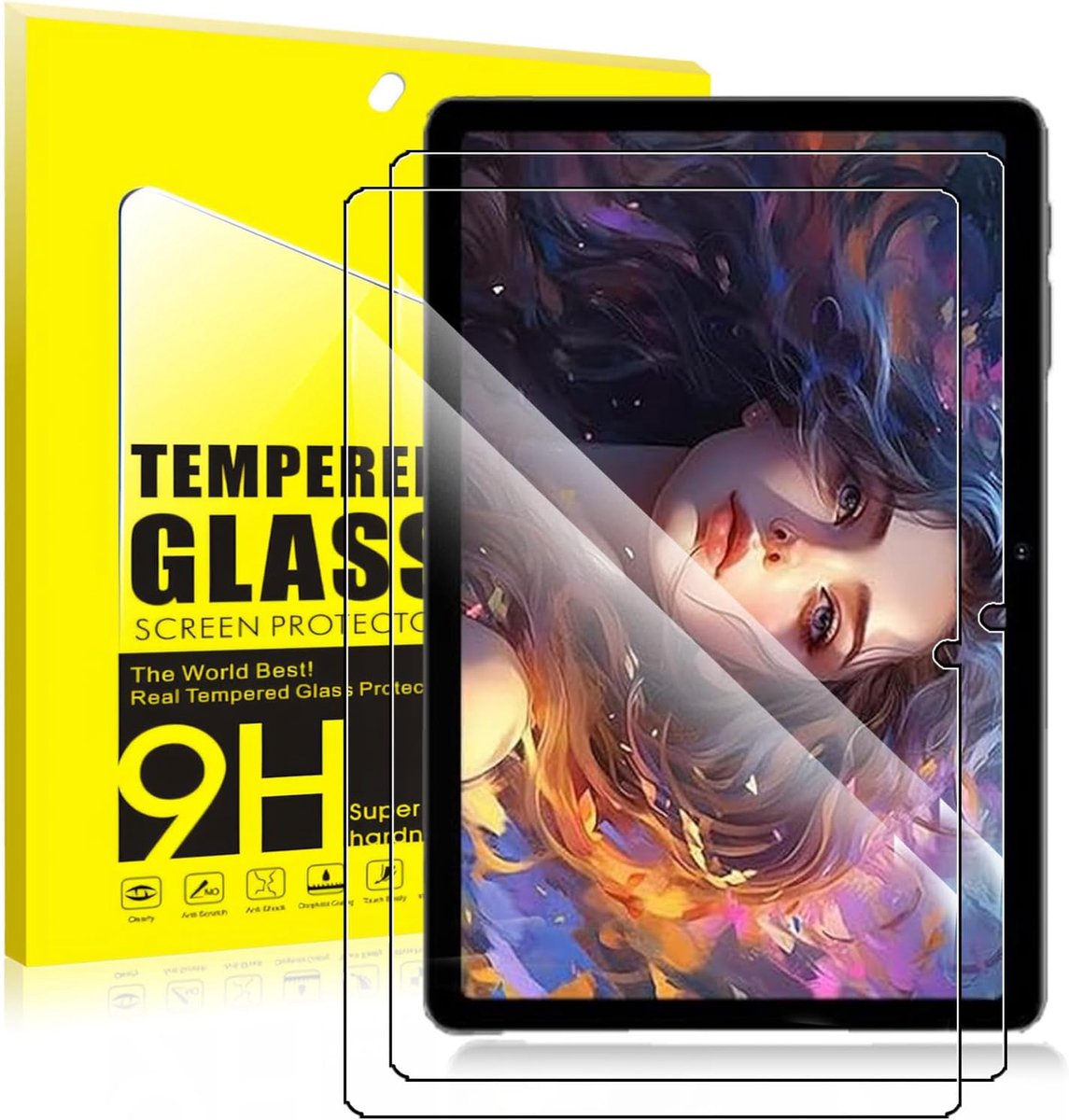 2 stuks displaybeschermfolie van gehard glas voor TUOHAITIME A30 pro 10 inch tablet, 9H hardheid, krasbestendig - ShopVlot