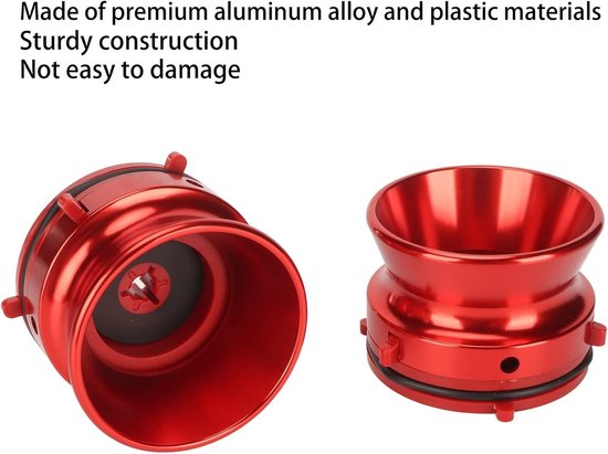 Adapterset voor 10 Inch Reel to Reel Tape Recorders, Compatibel met Studer, Akai en Teac, Rood — afbeelding 4