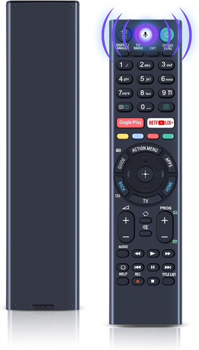Replacement Voice Control Remote Control Compatible with Sony Bravia LED LCD TV KD-43XF8588 KD-43XF8596 KD-43XF8599 - ShopVlot