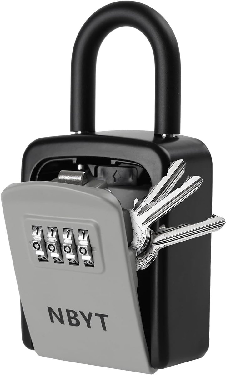 Portable Combination Lock Key Box, for House Keys, Key Holders to Hide an Outdoor Key, Waterproof Key Safe Storage - ShopVlot