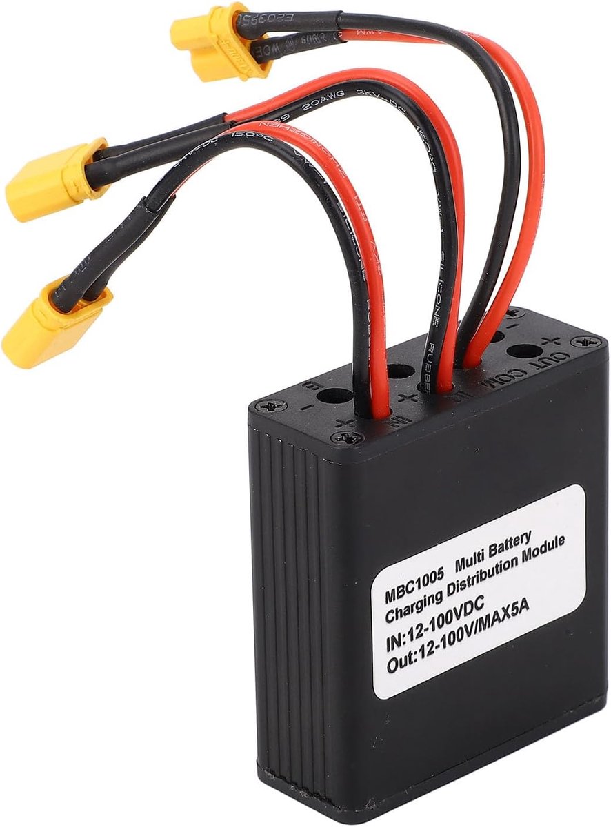 Ontlaadconverter dubbele accu 20 V - 72 V (20 A) - XT30U-interface - verhoogt batterijcapaciteit - ShopVlot
