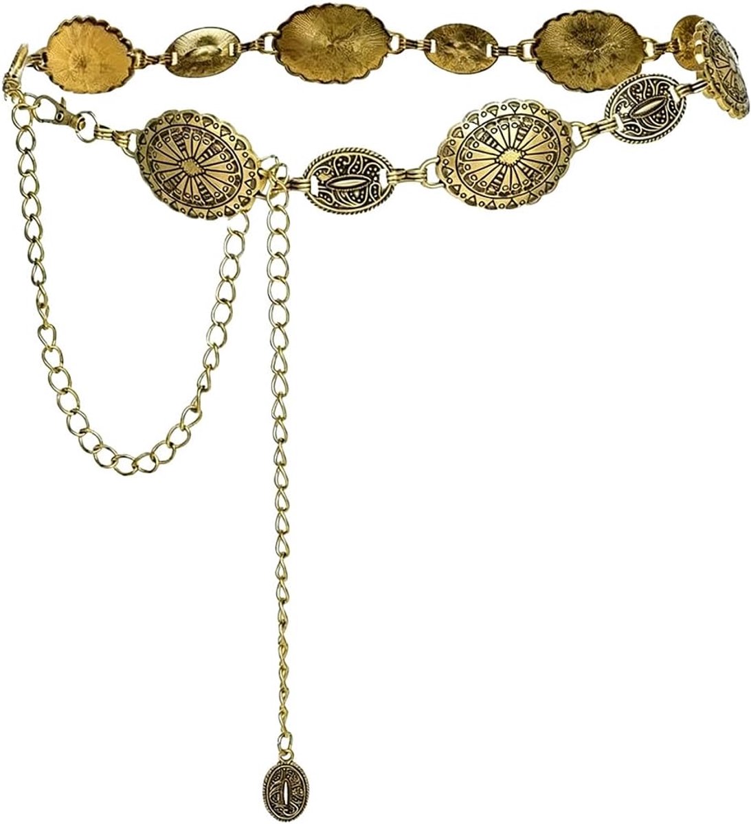 Metalen riem verstelbaar - Boheemse tailleketting - Modieus design - Perfect voor landelijke concertkleding - ShopVlot