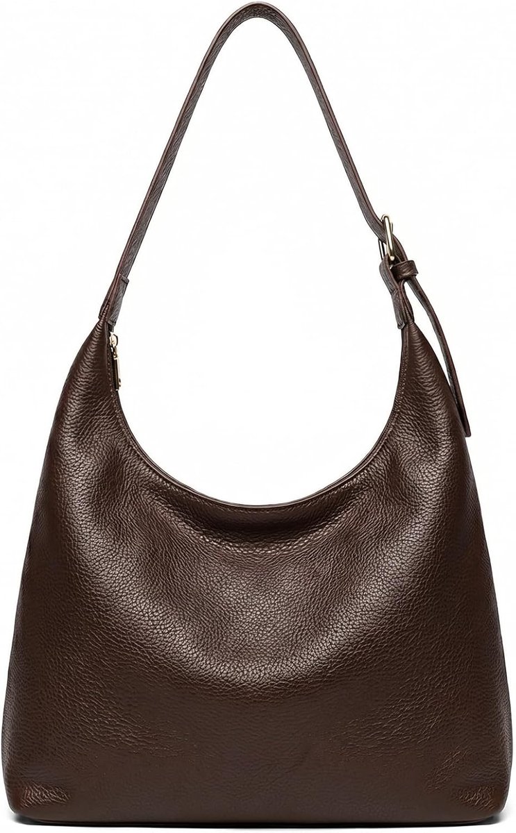 Hobo tote bag met ritssluiting - PU-leer - verstelbare schouderriem - perfect voor dagelijks gebruik - ShopVlot