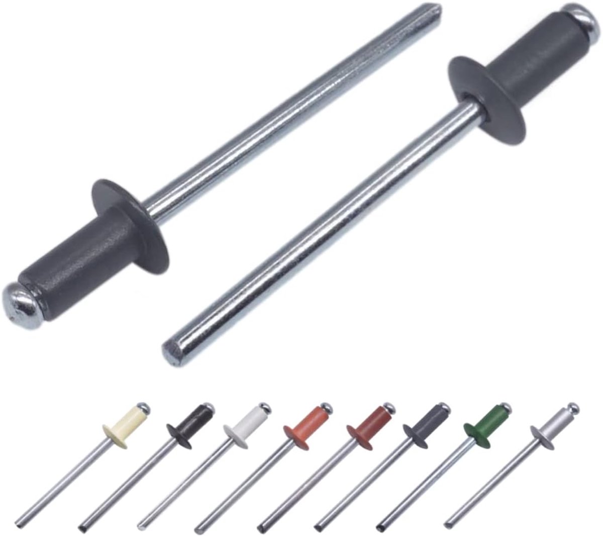 Blindrivetten 0.5 x 8 mm - Aluminium met stalen mandrel - Dome kop - Ideaal voor eenzijdige bevestiging - ShopVlot