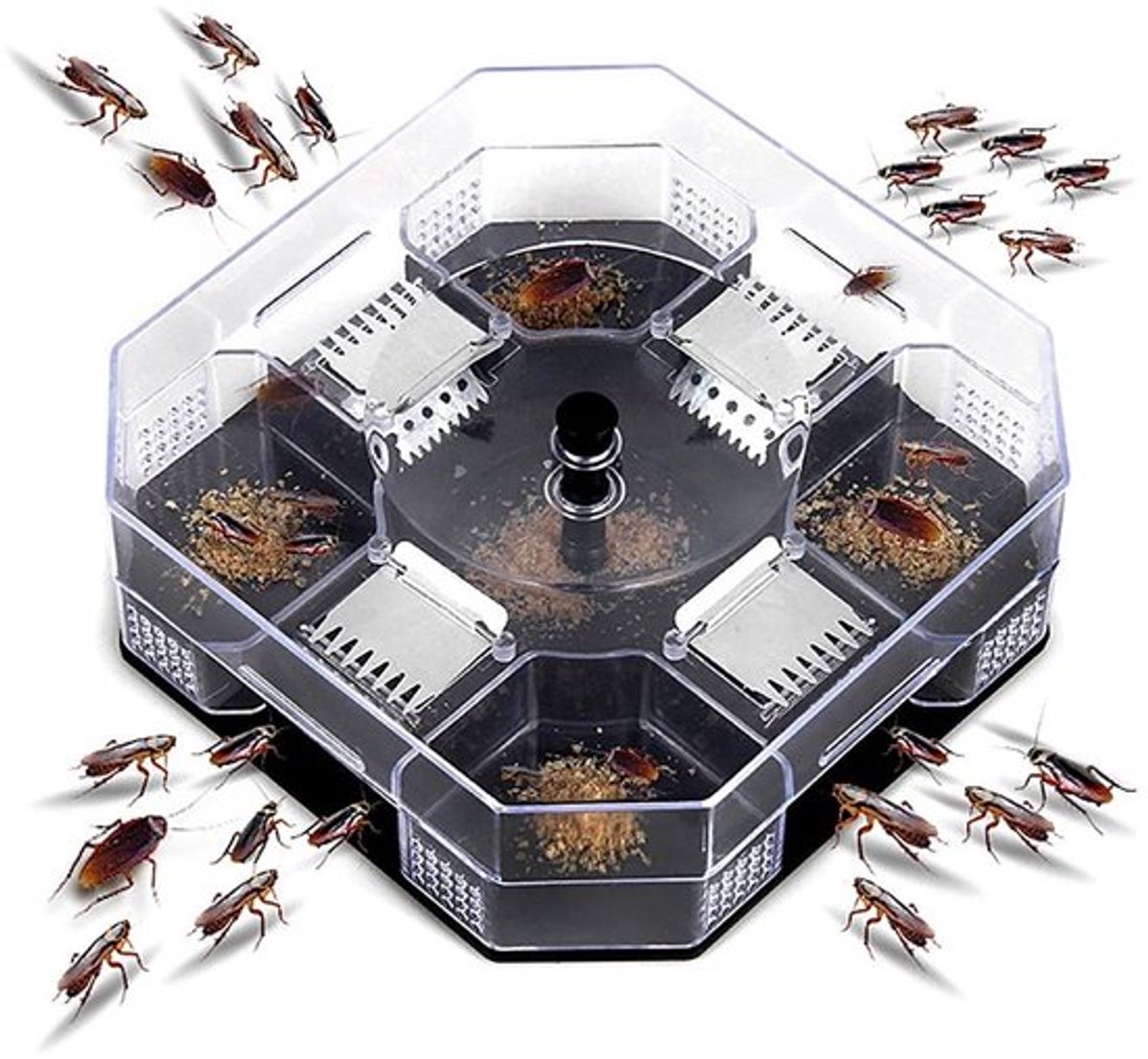 Kakkerlakkenval Herbruikbaar - Kakkerlakken Bestrijden - Insecten Vangen - Duurzaam Kunststof - 137x137 mm - Milieuvriendelijk - Ongediertebestrijding