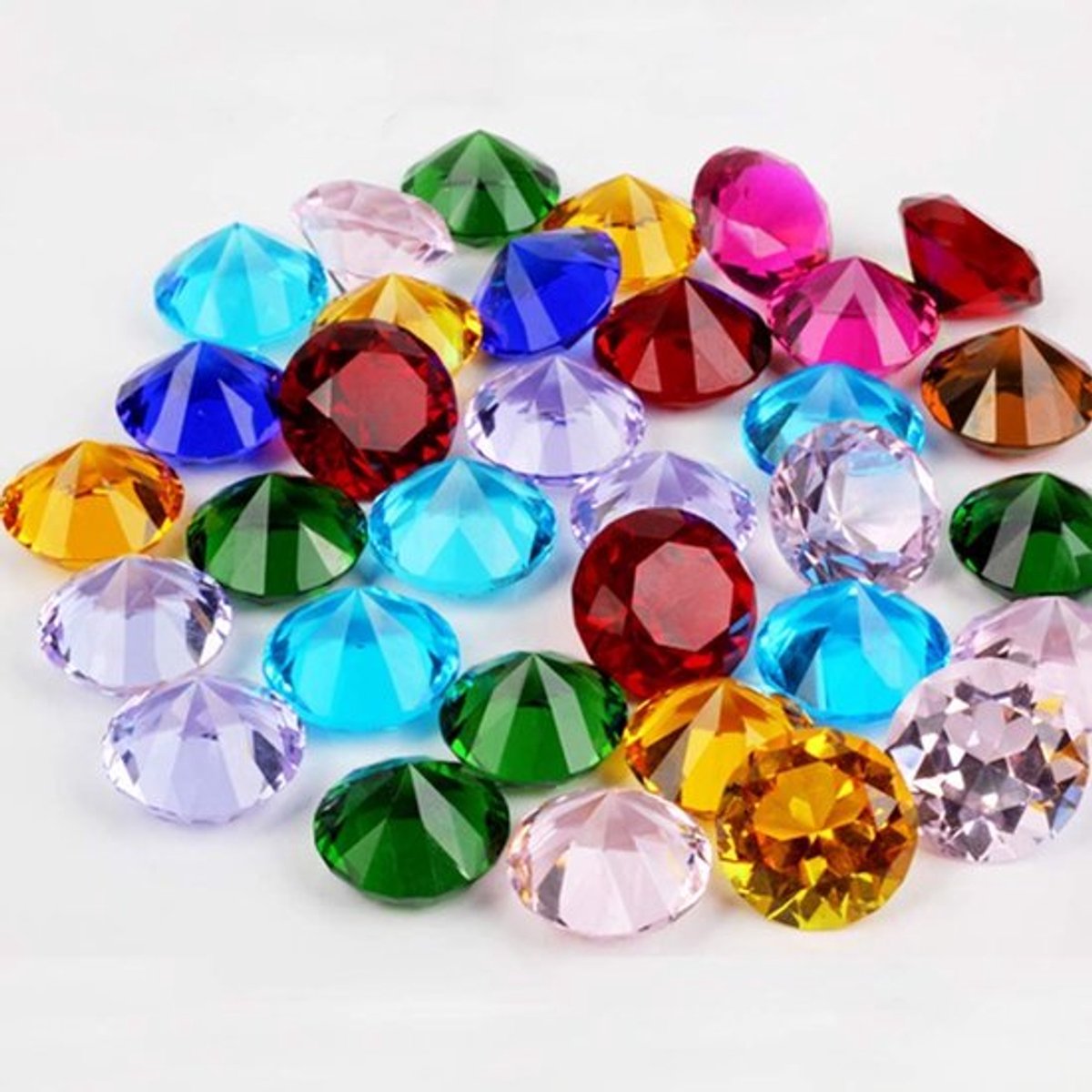 Tafeldecoratie Kunstdiamanten - Bruiloftsdecoratie - Tafelversiering - Decoratie voor op tafel - Speurtocht cadeau - Gekleurde edelstenen - Decoratieve Stenen