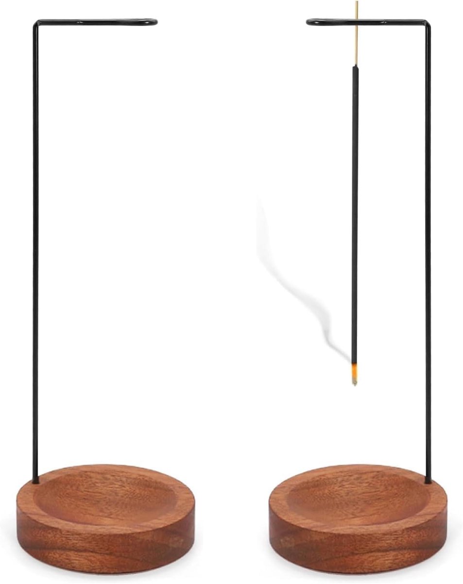 Houten wierookhouder 7-in-1 - multifunctioneel - elegant design - perfect voor meditatie - ShopVlot