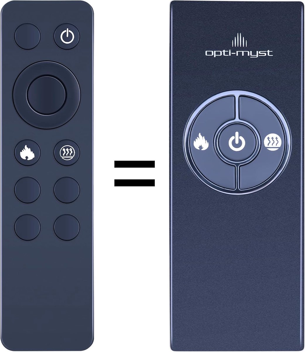 New Remote Control for Dimplex Opti-Myst Fire Electric Fire 3 Buttons - ShopVlot