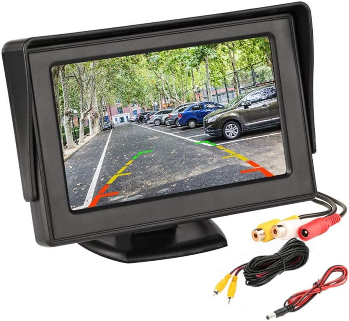 HD Mini 4.3 inch Monitor Digital TFT LCD 800 * 480 In-dash Parking Video System Parking Assist 2 RCA Screen for Car - ShopVlot