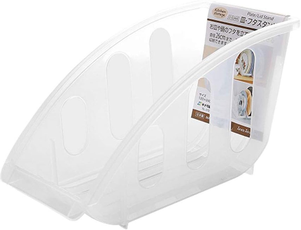 Japan imported kitchen drainer holder tableware dish storage box drainer drainer plastic dish storage rack - ShopVlot
