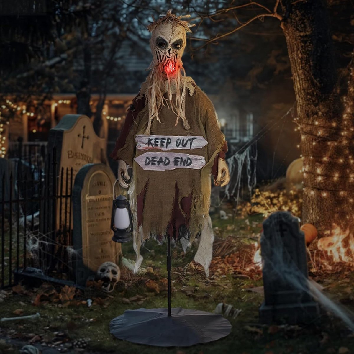 Halloween-decoratie in de vorm van een strospook, geschikt voor Halloween-feesten, spookhuizen, gazons en buitentuinen - ShopVlot