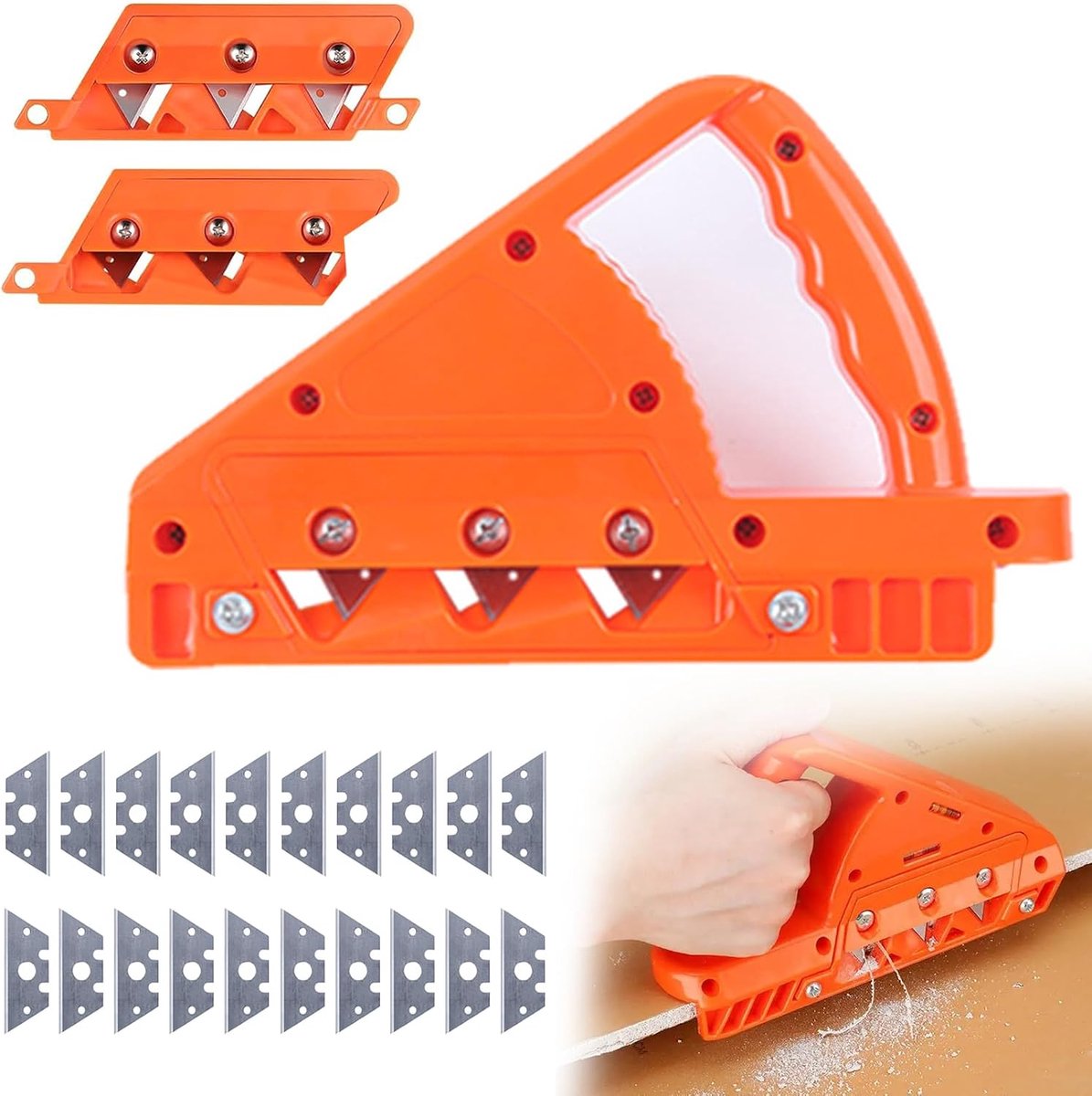 hoekschuurmachine voor gipsplaat - 45° en 60° messet - handschuurtool - snel en eenvoudig schuren - ShopVlot