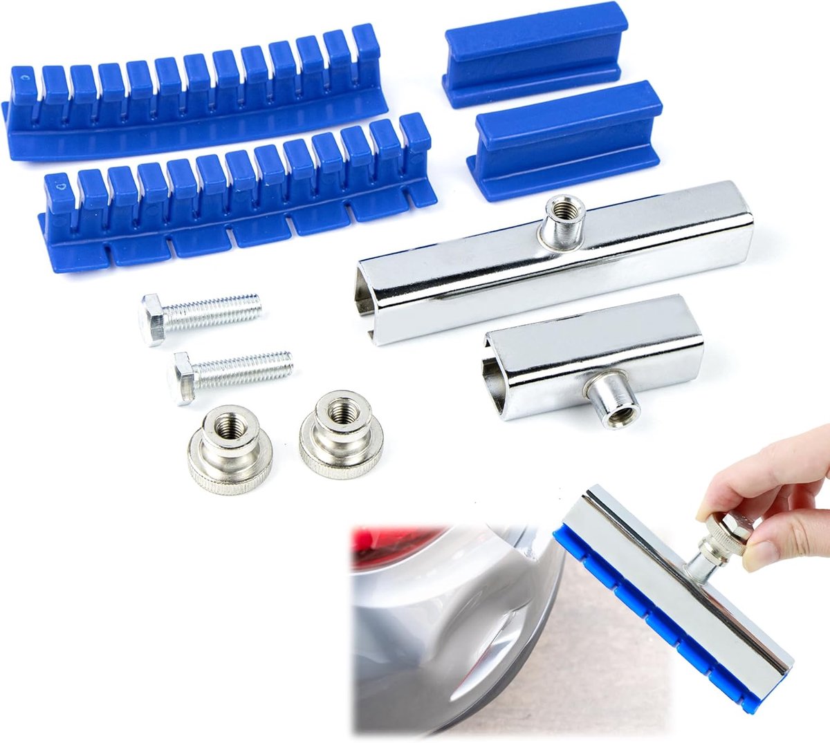 Autoschade Dentschade Reparatieset - Professionele Ejector Kit - Blauw - Eenvoudig in gebruik - ShopVlot