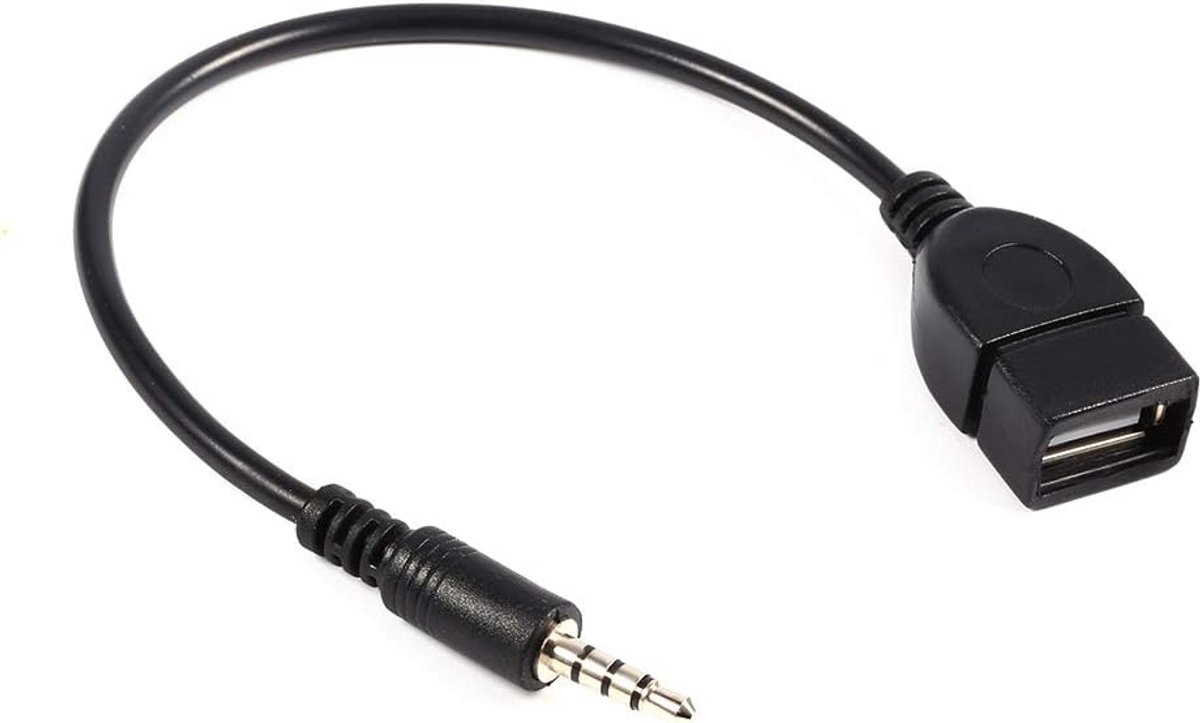 Audio Video Kabel Adapter - 3,5mm naar USB 2.0 - Stereo Connector - Geniet van muziek overal - ShopVlot