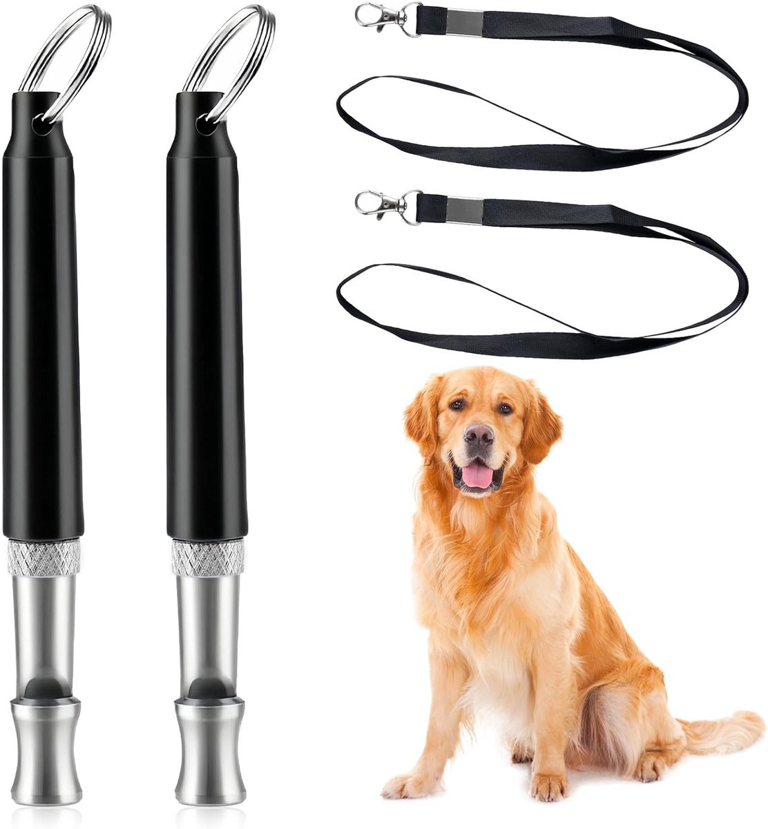 Hondfluit 2 Stuks - Verstelbare Ultrasone Fluit - Antiblaffen Tool - Ideaal voor Training - ShopVlot