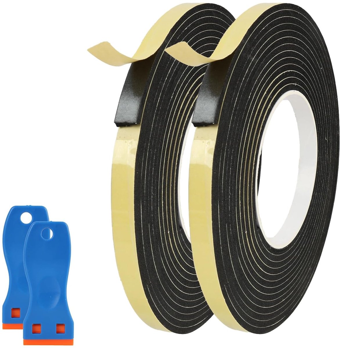 EVA raamafdichting 10mm x 3mm - zelfklevend schuim - schokabsorberend - bescherming voor deuren en meubels - ShopVlot