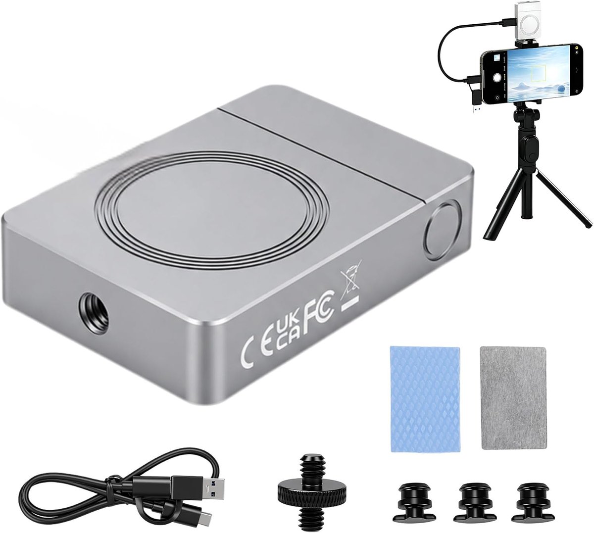 M.2 SATA/NVMe SSD-behuizing - USB 3.2 Gen 2 - aluminium - voor 4K opname met camera - ShopVlot