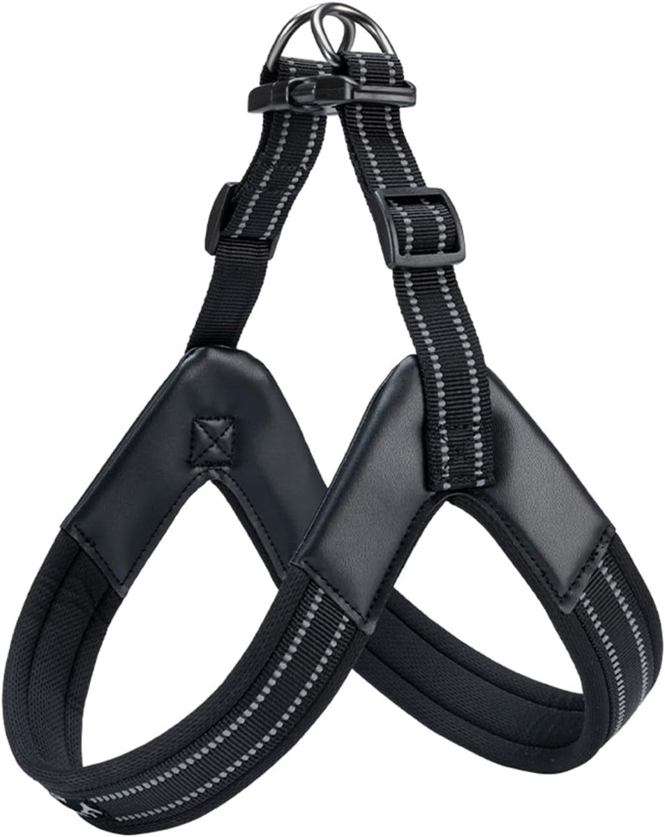 EXCELLENT ELITE SPANKER Ultra Soft Dog Harness No Pull Soft Padded Adjustable V Shape Dog Harness for Medium Large - ShopVlot