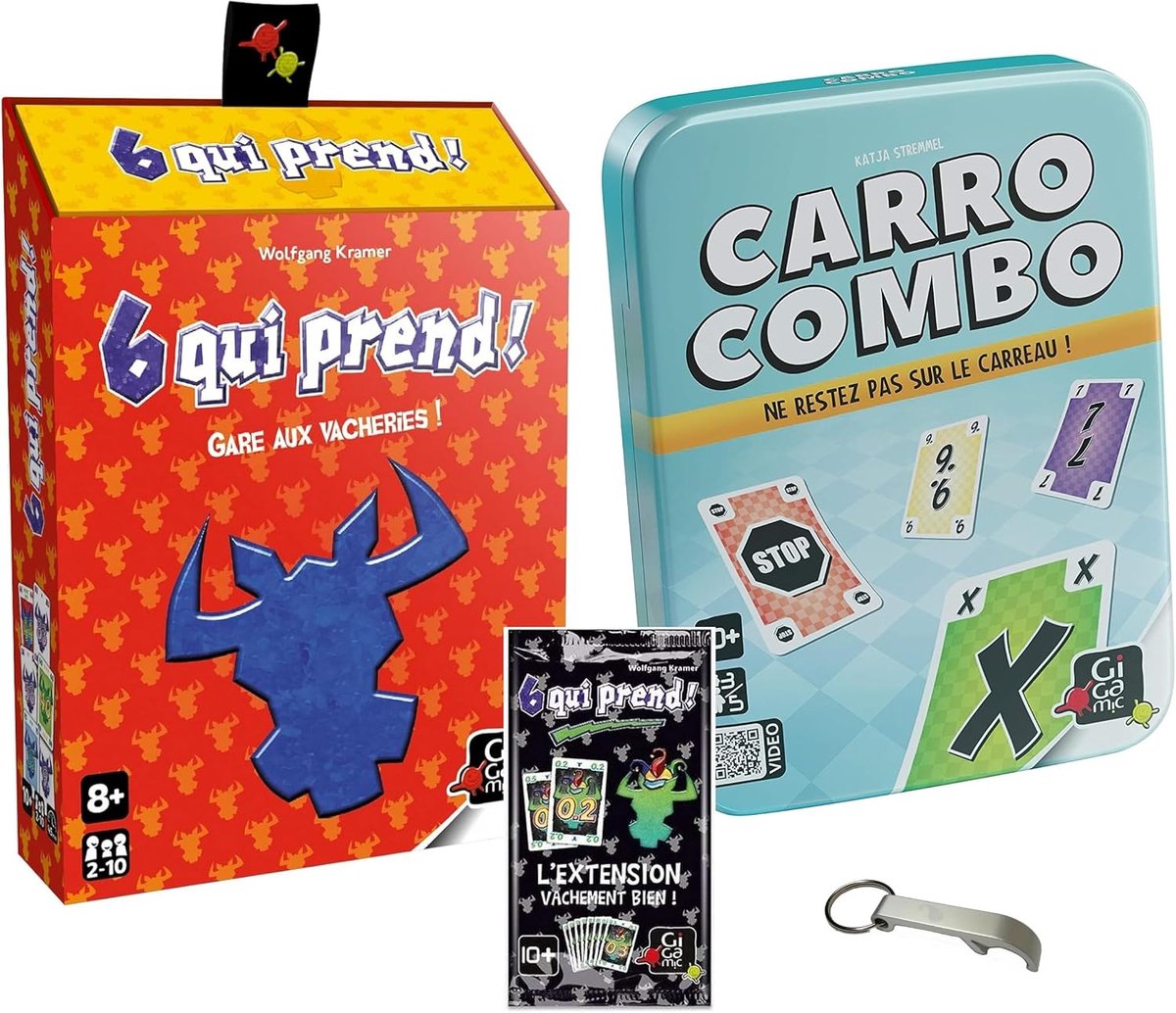 Set Carro Combo + 6 Who Takes + Extension Vachement Gut + 1 Bottle Opener Blumie - ShopVlot
