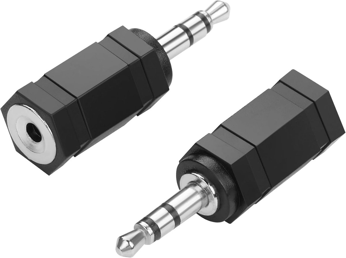 3.5mm to 2.5mm Audio Adapter, 3.5mm RS Plug (1/8") to 2.5mm TRS Jack Stereo Converter, Compatible with Headphones - ShopVlot