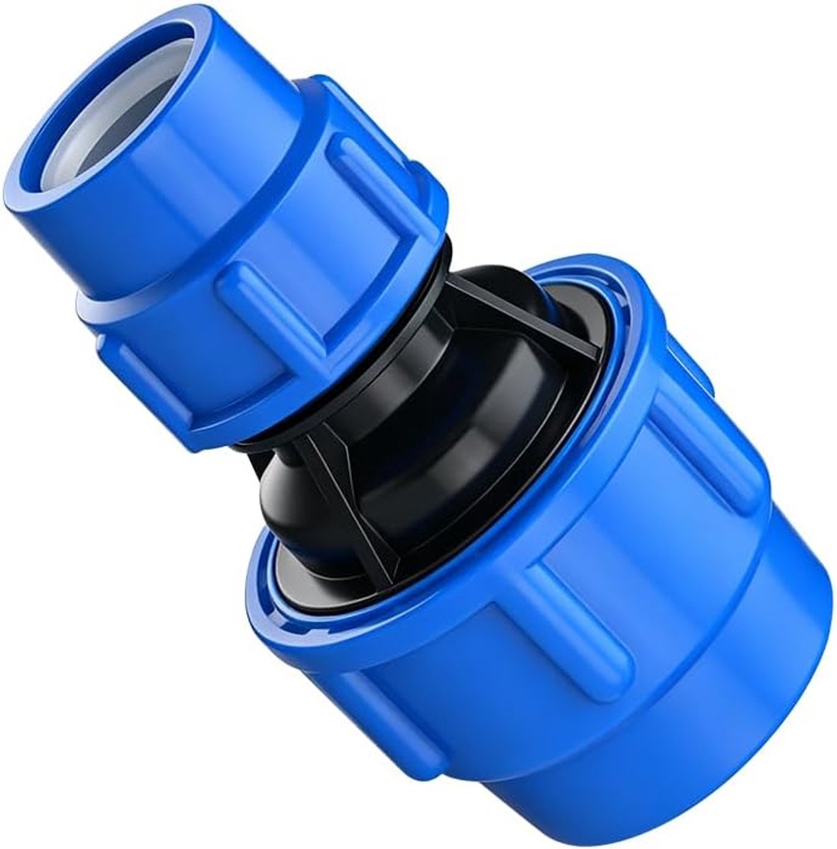 1 stuk rechte PE-aansluiting, 25 x 32 mm, sneladapter van kunststof voor tuinirrigatie en landbouwirrigatiesystemen - ShopVlot