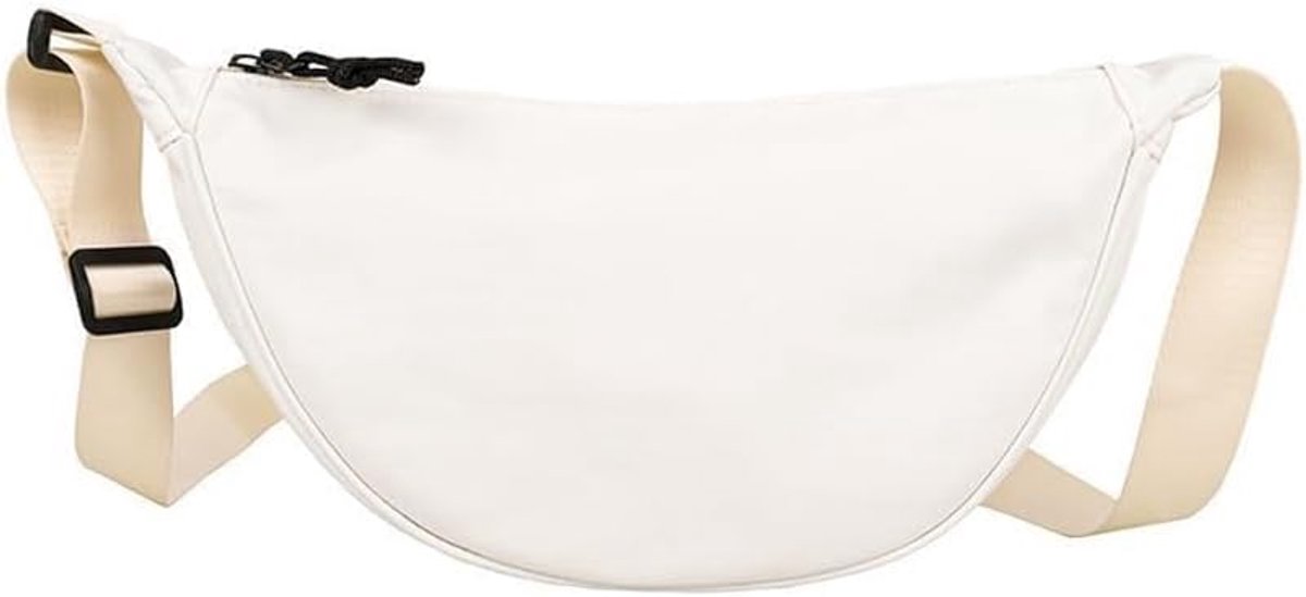 Umhängetasche Damen Klein Bauchtasche Herren Elegant Crossbody Bag Damen Veganes Half Moon Bag Brusttasche Herren - ShopVlot