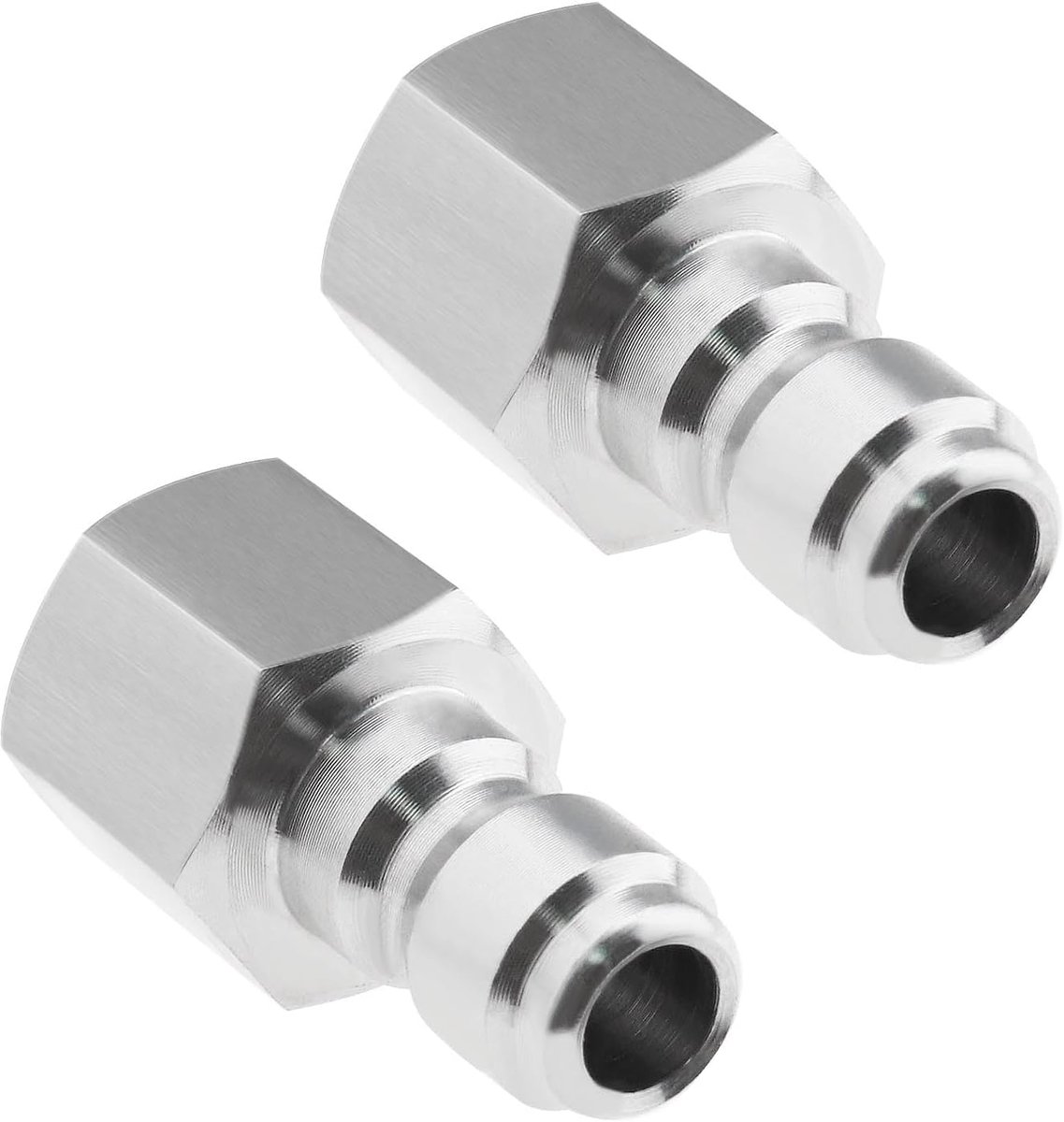 Hogedrukreiniger Adapter 1/4 Inch - 304 RVS Koppeling - 5000 PSI - Voor snelle aansluiting - ShopVlot