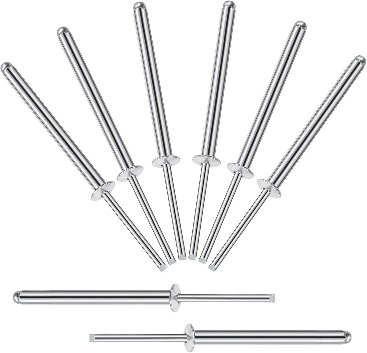 Blindklinknagels 5 x 50 mm - open kop aluminium - 20 stuks - duurzaam en corrosiebestendig - ShopVlot
